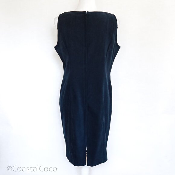 Vintage RJ&Co Dress Jacket Set 12P Micro Suede Floral Embroidered Career Holiday - Picture 6 of 16